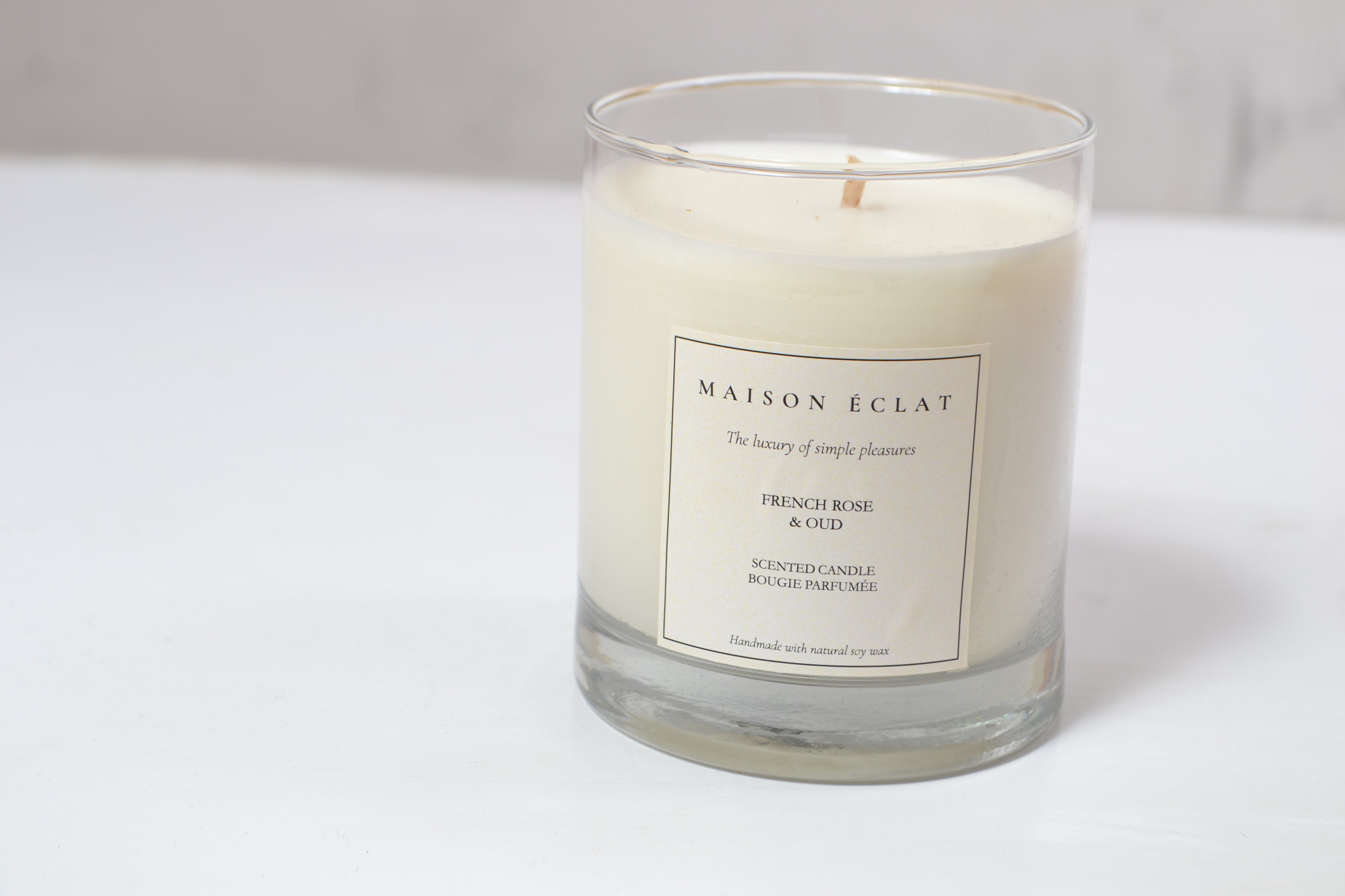 Maison Éclat Candle - French Rose & Oud